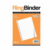 SALKO LINED WRITING PAD WITH BINDER HOLES 50 SHEETS