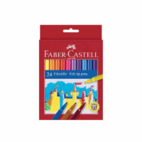 FABER CASTELL 24 PACK FELT TIP THIN MARKERS