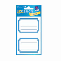 AVERY Z DESIGN SCHOOL BOOK BLANK LABELS PACK OF 12