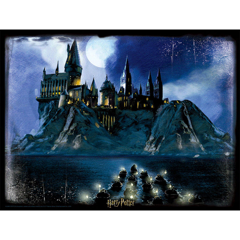 185286 Harry Potter 3D Image Puzzle 500pc Hogwarts Night