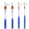DELI PAINTBRUSH SET - ROUND & FLAT 6 PCS - Image 5