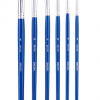 DELI PAINTBRUSH SET - ROUND & FLAT 6 PCS - Image 3