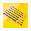 DELI PAINTBRUSH SET - ROUND & FLAT 6 PCS - Image 2