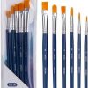DELI PAINTBRUSH SET - ROUND & FLAT 6 PCS
