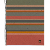 MIQUELRIUS LINED SPIRAL NOTEBOOK A5 (4 SUBJECTS) VARIETY OF COLORS