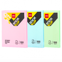 DELI STICKY NOTEPAD 101X76MM 100 SHEETS