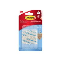 3M TRANSPARENT ADHESIVE KEY HOOKS  6 PCS.