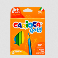 CARIOCA JUMBO PENCIL CRAYONS 10 PCS