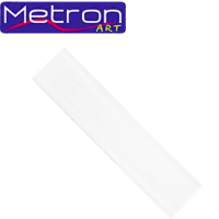 METRON ART ΧΑΡΤΙ ΓΚΟΦΡΕ 0.5x2m 10 ΦΥΛΛΑ - Άσπρο