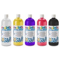 Carioca Tempera School Paint 1000ml (brown, orange yellow or white)